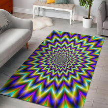 Load image into Gallery viewer, Twinkle Psychedelic Optical Illusion Area Rug
