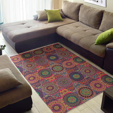 Load image into Gallery viewer, Vintage Bohemian Floral Mandala Print Area Rug
