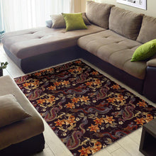 Load image into Gallery viewer, Vintage Dragon Flower Pattern Print Area Rug
