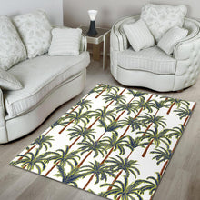 Load image into Gallery viewer, Vintage Palm Tree Beach Pattern Print Area Rug

