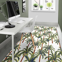 Load image into Gallery viewer, Vintage Palm Tree Beach Pattern Print Area Rug
