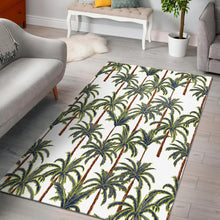 Load image into Gallery viewer, Vintage Palm Tree Beach Pattern Print Area Rug
