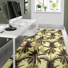 Load image into Gallery viewer, Vintage Palm Tree Pattern Print Area Rug
