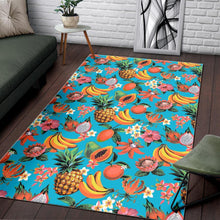 Load image into Gallery viewer, Vintage Tropical Fruits Pattern Print Area Rug
