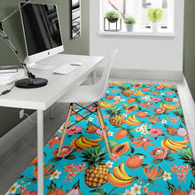 Load image into Gallery viewer, Vintage Tropical Fruits Pattern Print Area Rug
