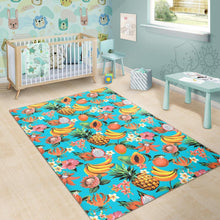 Load image into Gallery viewer, Vintage Tropical Fruits Pattern Print Area Rug
