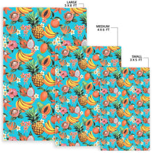Load image into Gallery viewer, Vintage Tropical Fruits Pattern Print Area Rug
