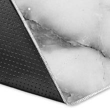 Load image into Gallery viewer, White Gray Marble Print Area Rug

