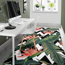 Load image into Gallery viewer, Zig Zag Tropical Pattern Print Area Rug

