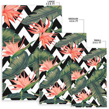 Load image into Gallery viewer, Zig Zag Tropical Pattern Print Area Rug
