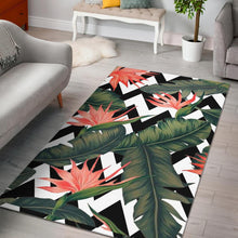 Load image into Gallery viewer, Zig Zag Tropical Pattern Print Area Rug
